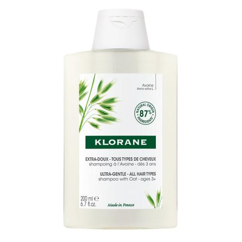 Klorane Extra-Doux Shampoo with Oat for All Hair Types Σαμπουάν με Βρώμη για Όλους του Τύπους Μαλλιών 200ml 1 Τεμάχιο